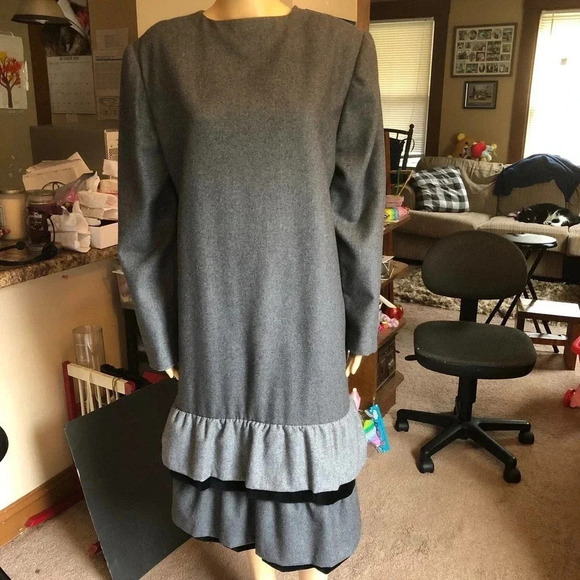 Luisa Spangnoli Wool blend made in Italy Dress Women size 48 - Picture 1 of 10